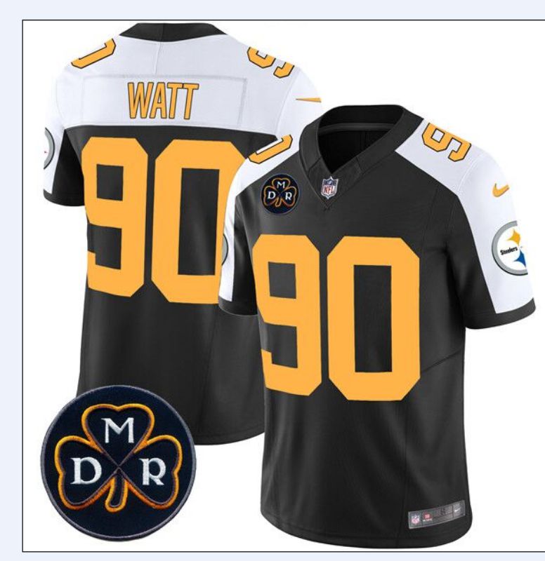 Men Pittsburgh Steelers #90 Watt Black Thanksgiving three generations 2024 Nike Vapor Limited NFL Jersey style 2->dallas cowboys->NFL Jersey